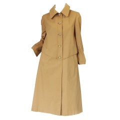 Vintage 1950s Rare Hermes Macintosh Raincoat