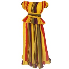 1970s Striped Christian Dior Set