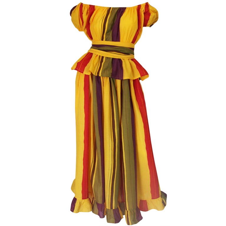 1970s Striped Christian Dior Set