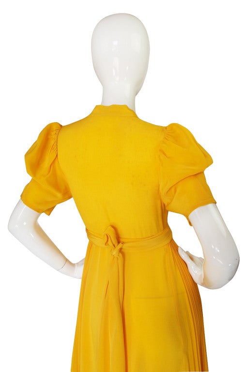1970s Rare Couture Ossie Clark Gown 3