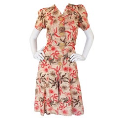 1940s Starfish Playsuit  Dress with Shorts!