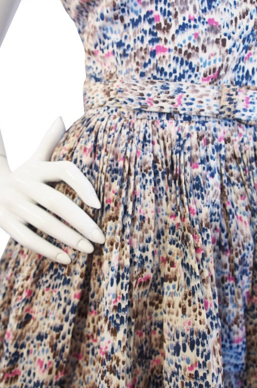 1950s Suzy Perette Spring Silk Dress For Sale 4