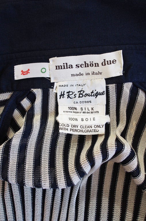 1970s Striped Knit Mila Schon Sweater at 1stdibs