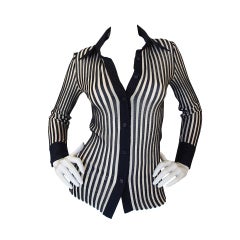 Vintage 1970s Striped Knit Mila Schon Sweater