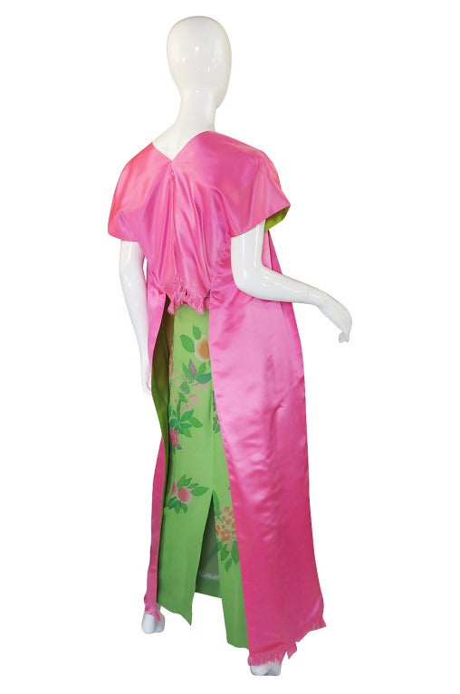 Women's 1950s Philip Hulitar Strapless Silk Dress & Skirted 1/2 Jacket