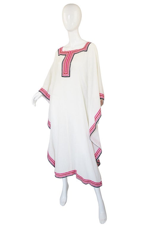 Women's 1970s Ungaro Cotton Beach Caftan