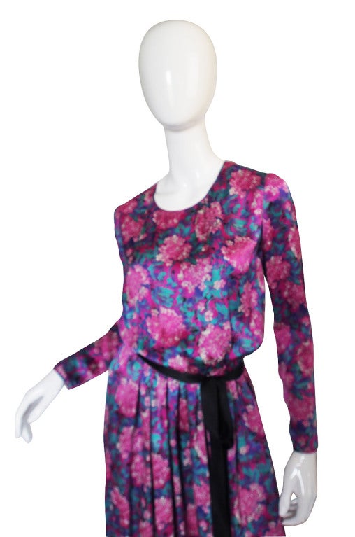 1970s Chanel Silk Satin Maxi Dress 2