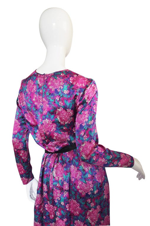 1970s Chanel Silk Satin Maxi Dress 3
