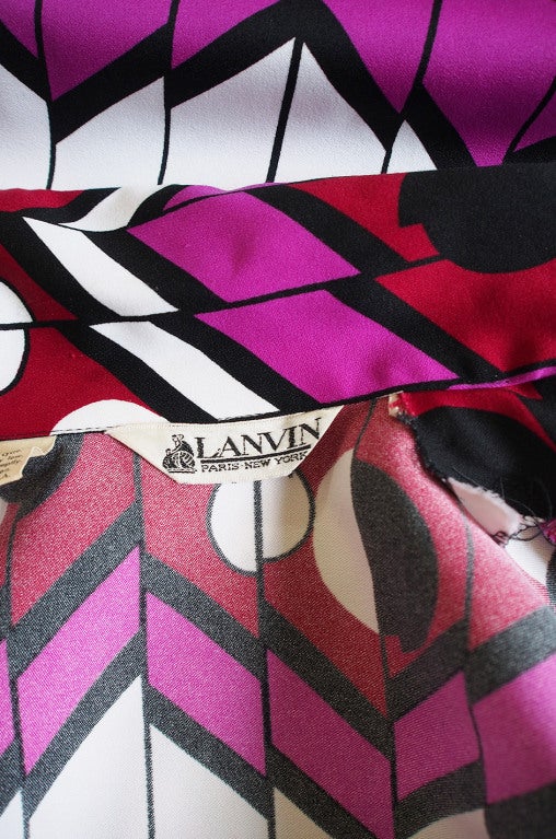 1970s Lanvin Striped Knit Maxi Dress