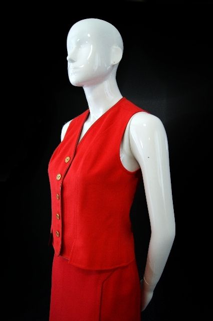 1970s Celine Skirt & Vest Suit 1