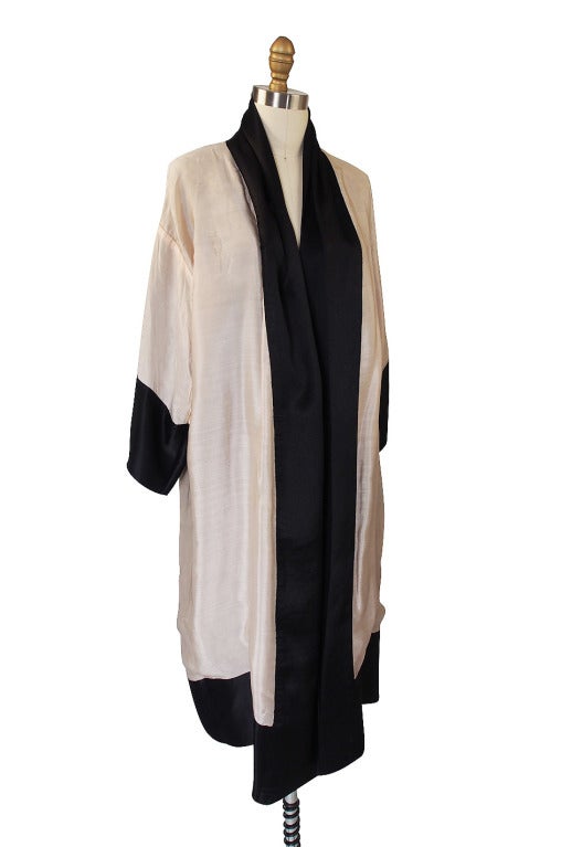 1920s Silk Devore & Chiffon Flapper Robe 6