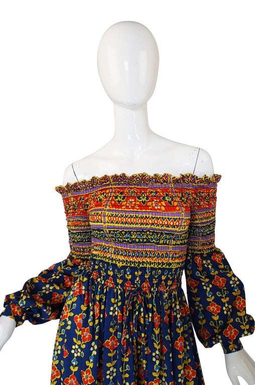 Documented 1971 Oscar de La Renta Dress In Excellent Condition In Rockwood, ON