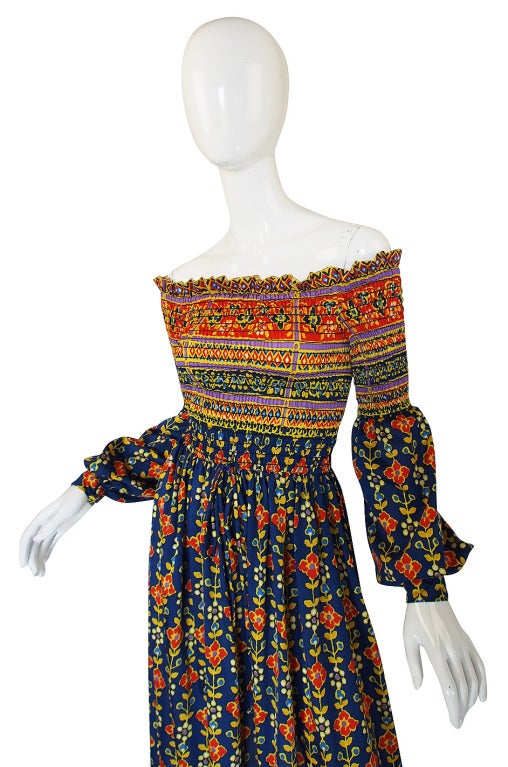 Women's Documented 1971 Oscar de La Renta Dress