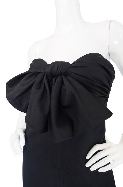 Recent Giambattista Valli Strapless Bow Dress For Sale 2