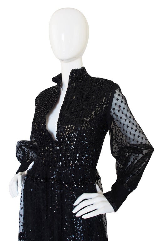 Women's 1960s Oscar De La Renta Sequin Jumpsuit