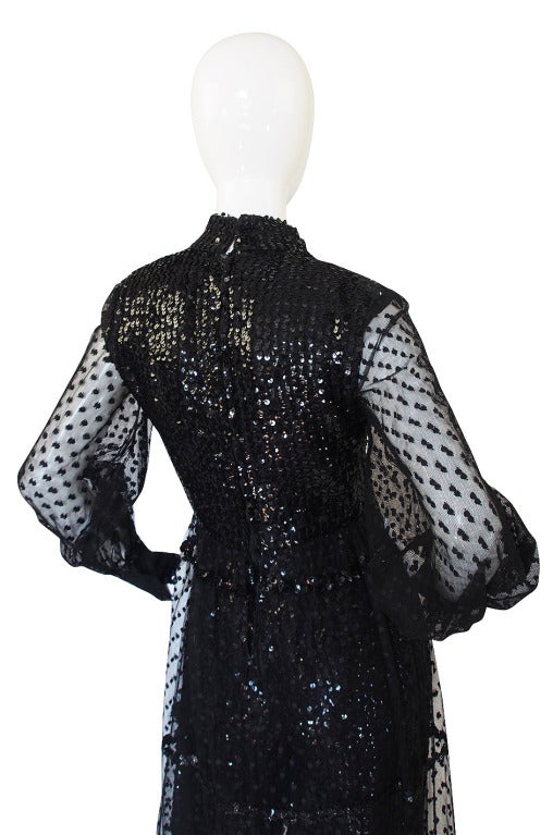 1960s Oscar De La Renta Sequin Jumpsuit 1
