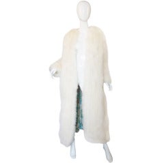 1960s Donald Brooks Ostrich Feather Maxi Coat