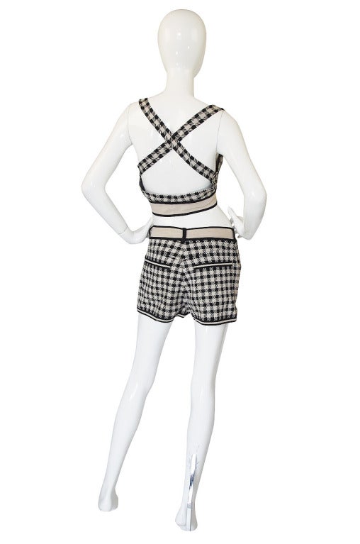 The iconic black and white gingham Alaia 