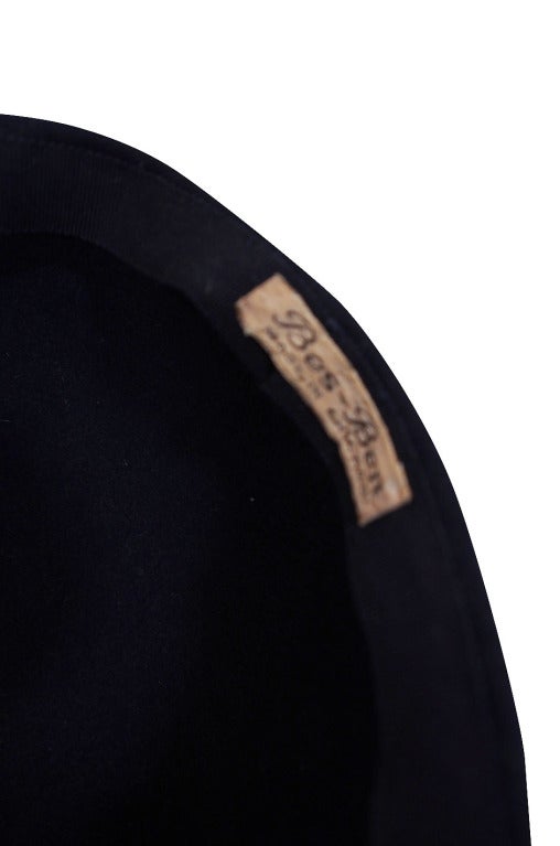 1930/40s Bes Ben Feather & Felt Hat 2