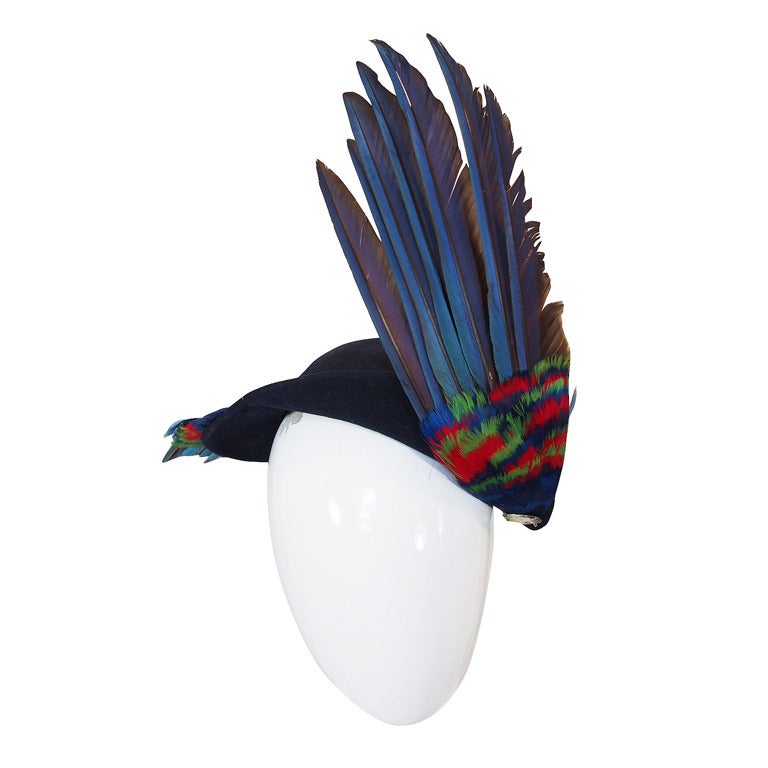 1930/40s Bes Ben Feather & Felt Hat