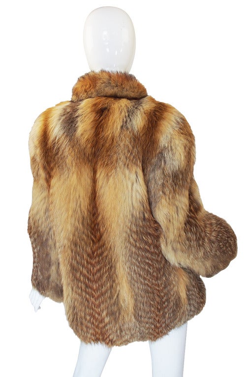 Women's Stunning 1970s Biba Fox Fur Jacket