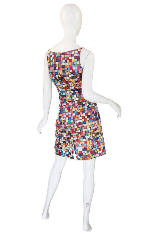 Looking like it just came straight from the 1990s cat walk comes this iconic multi -colored check dress by New York design phenomenon Todd Oldham. This print hit iconic status when Amber, Linda and Christie were photoed backstage in looks from the