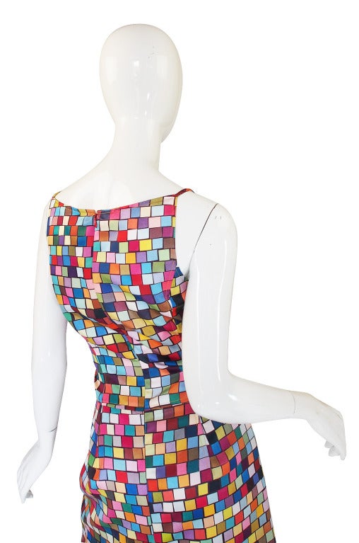 S/S 1995 Todd Oldham Runway Check Dress In Excellent Condition In Rockwood, ON