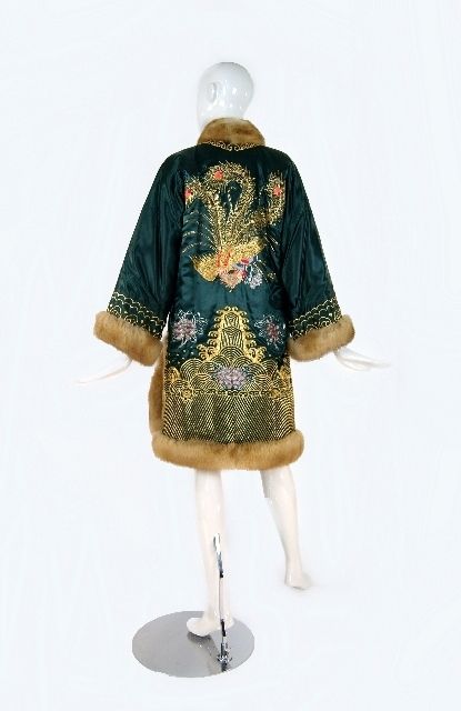 Women's 1960s Embroidered Sable & Mink Coat