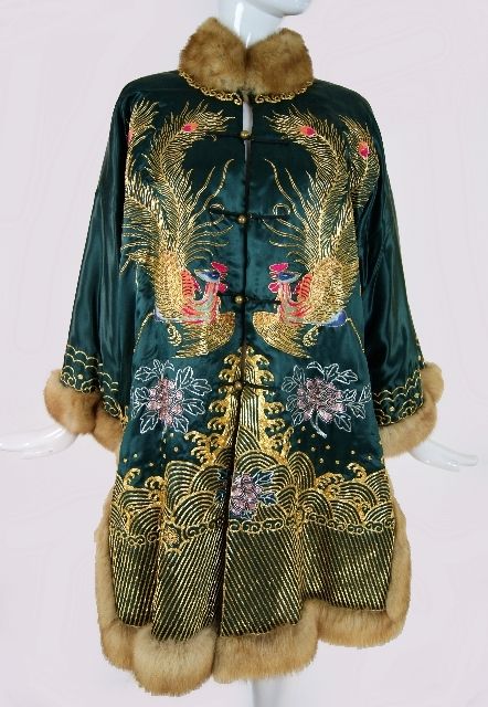 1960s Embroidered Sable & Mink Coat 4