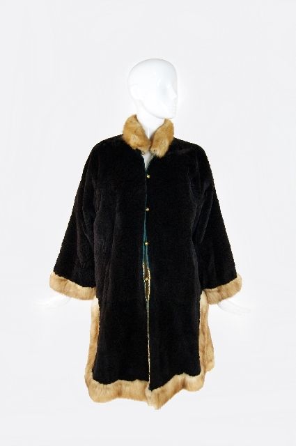 1960s Embroidered Sable & Mink Coat 5