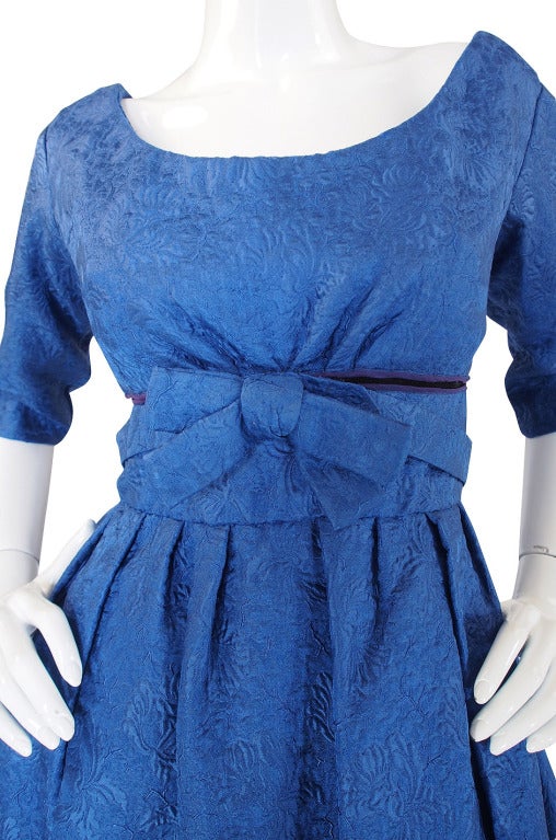 1950s Christian Dior London Silk Brocade Dress 2