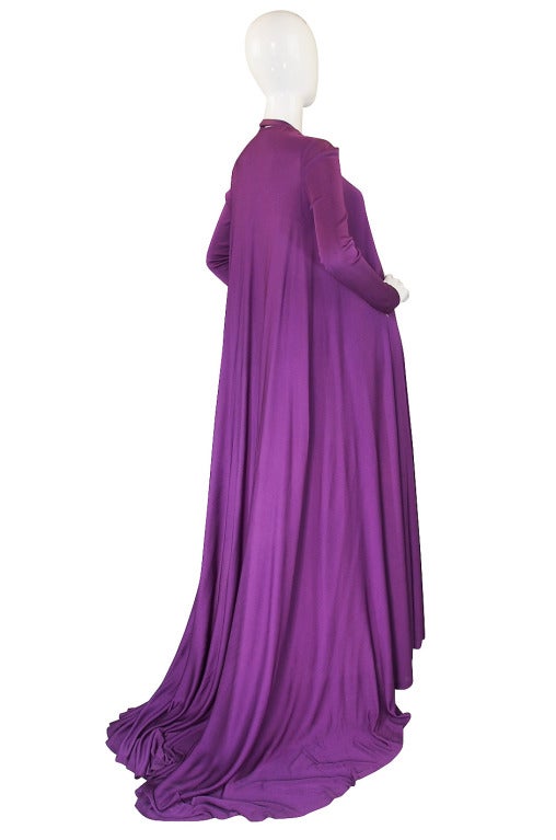 Women's 1971 Couture Halston Jersey Gown & Coat