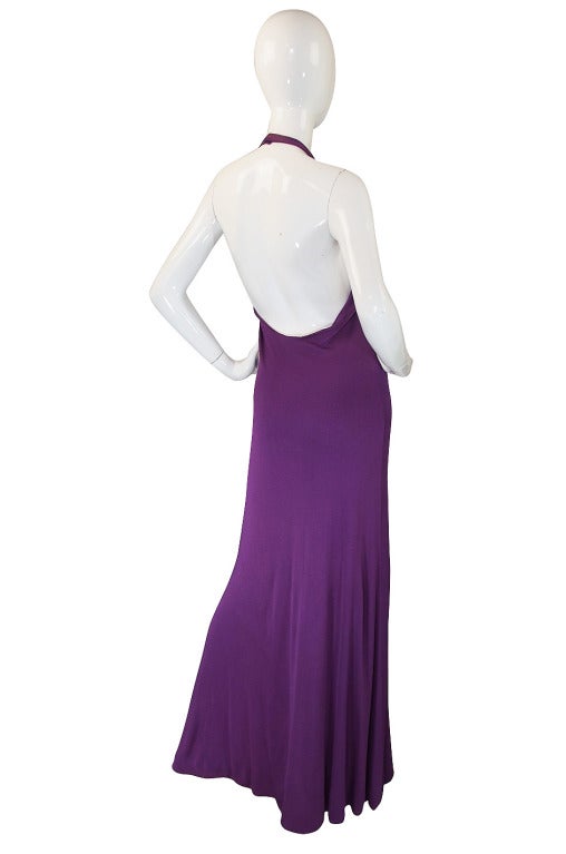 1971 Couture Halston Jersey Gown & Coat 1