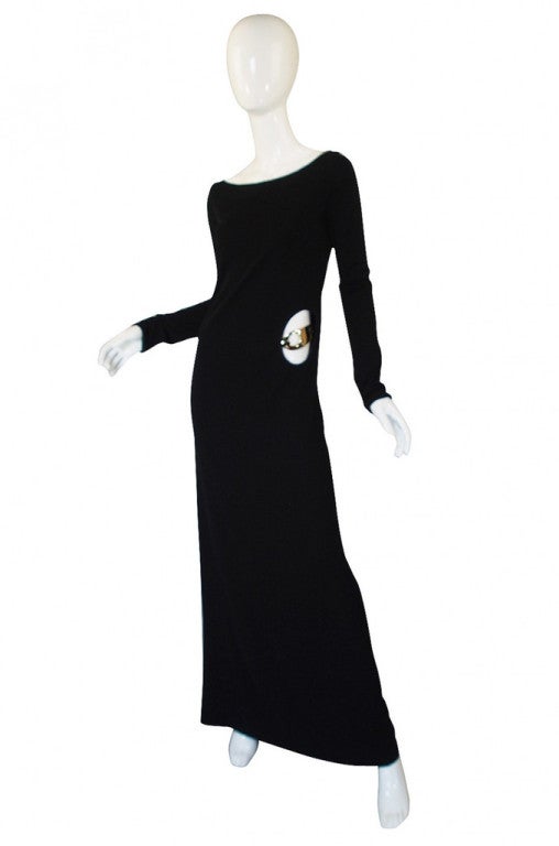 S/S 1996 Tom Ford for Gucci KeyHole Gown In Excellent Condition For Sale In Rockwood, ON