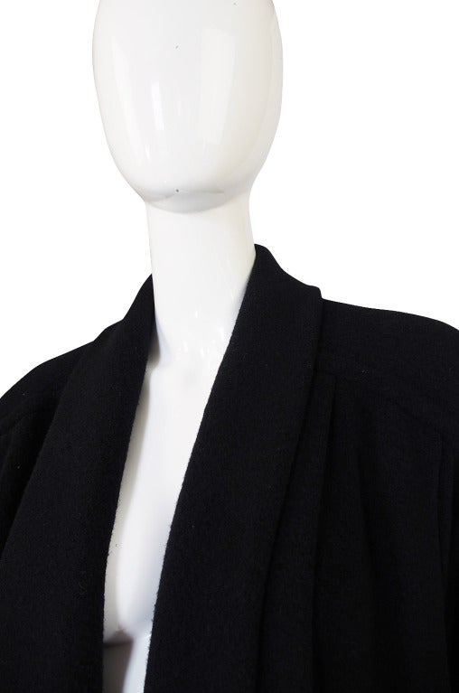 1980s Gianfranco Ferre Wool Kimono Coat 2