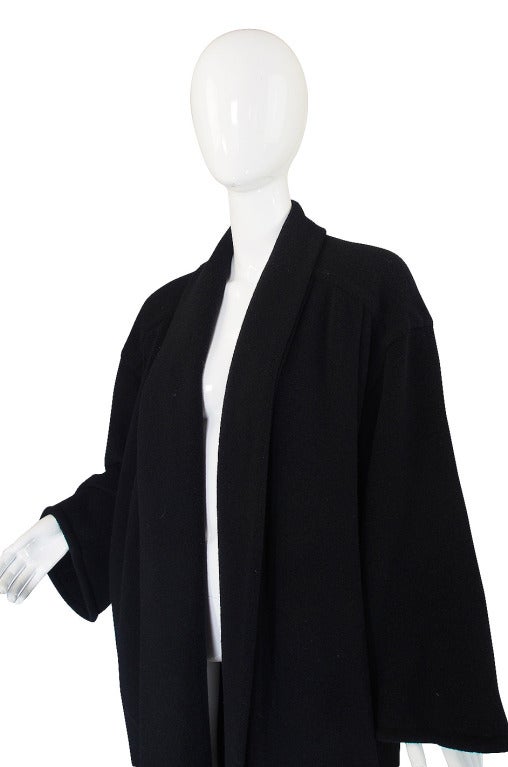 Women's 1980s Gianfranco Ferre Wool Kimono Coat