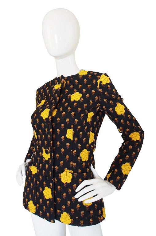Women's 1970s Givenchy Felt Applique Jacket
