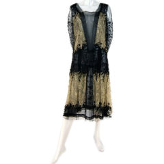 1920s Tambour Lace Flapper Dress