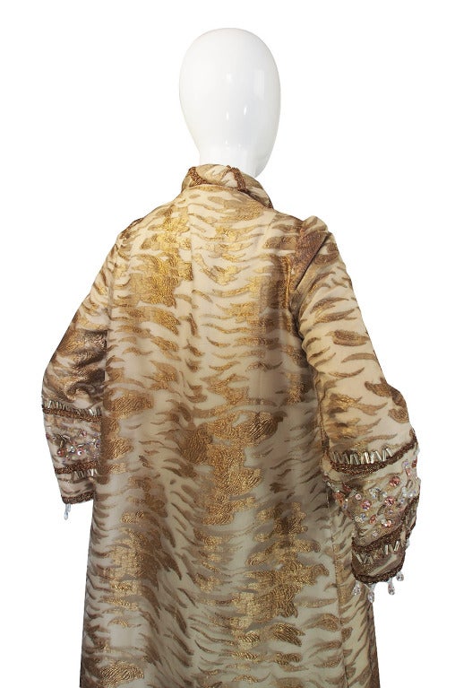 1960s Incredible Custom Beaded Coat & Gown 3