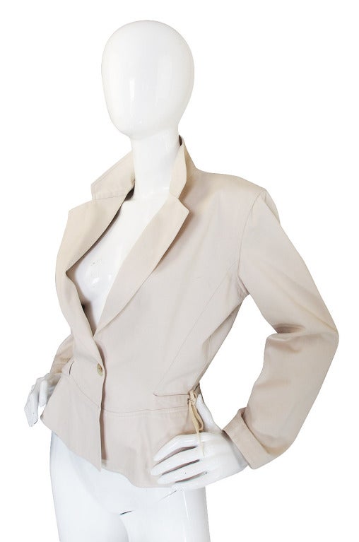 1990s Azzedine Alaia Safari Jacket In Excellent Condition For Sale In Rockwood, ON