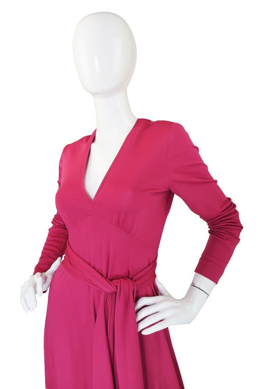 1960s Draped Back Victor Costa Maxi