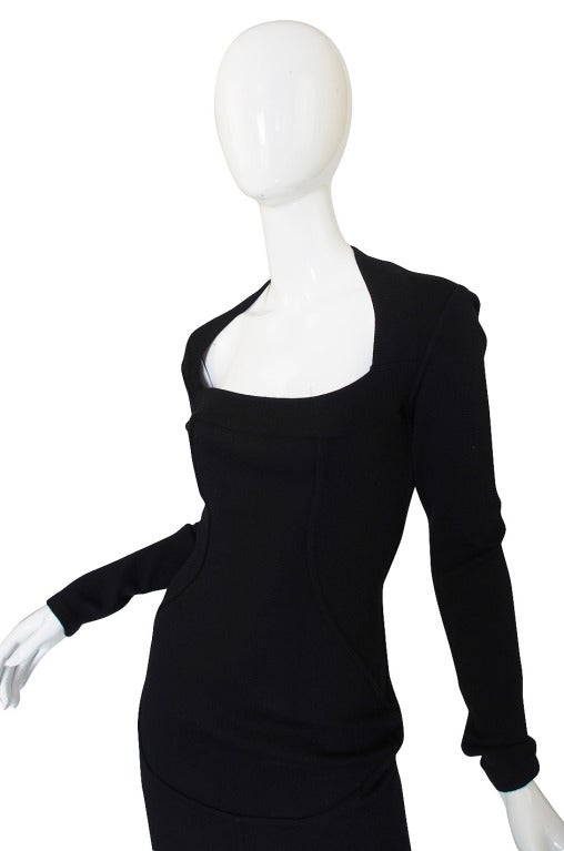 Women's 1990s Azzedine Alaia Fitted & Sculpted Dress For Sale