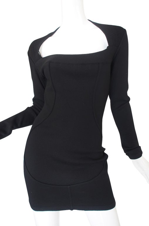 1990s Azzedine Alaia Fitted & Sculpted Dress For Sale 2