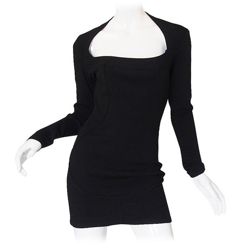 1990s Azzedine Alaia Fitted & Sculpted Dress For Sale