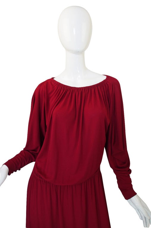 1970s Numbered Christian Dior Off Shoulder Dress 1