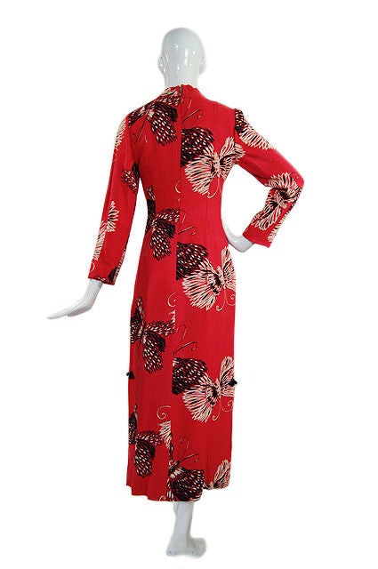 Women's 1960s Cheongsam Butterfly Dress For Sale