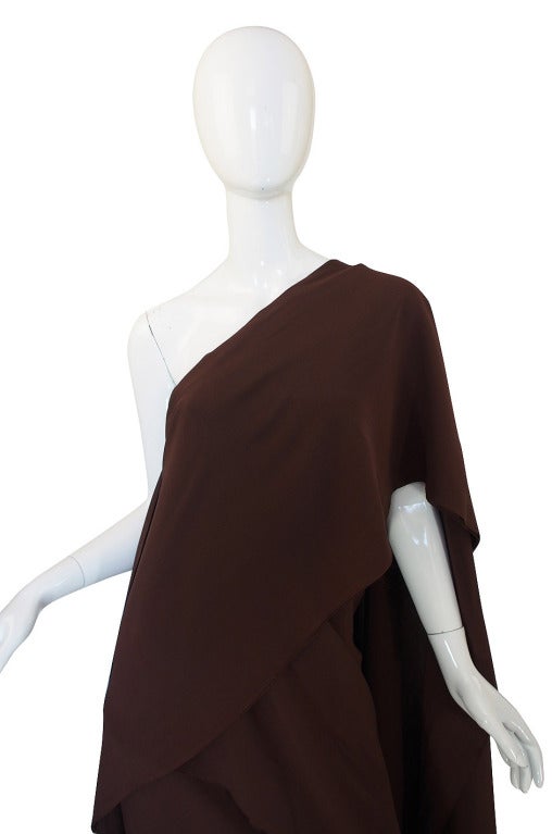 Rare 1970s Silk Grecian Jacqueline de Ribes Gown 1