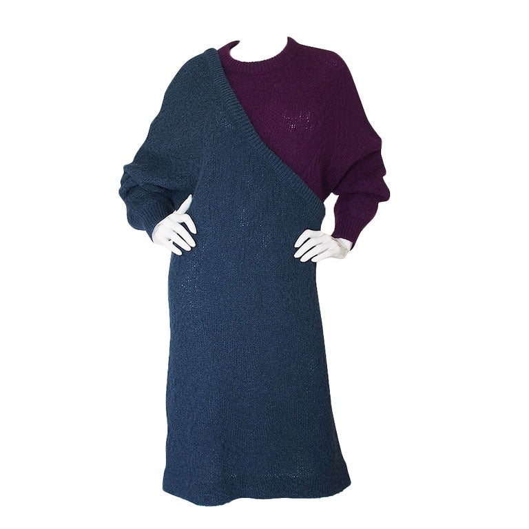 1980s Unusual Missoni "Layered" Sweater Dress For Sale