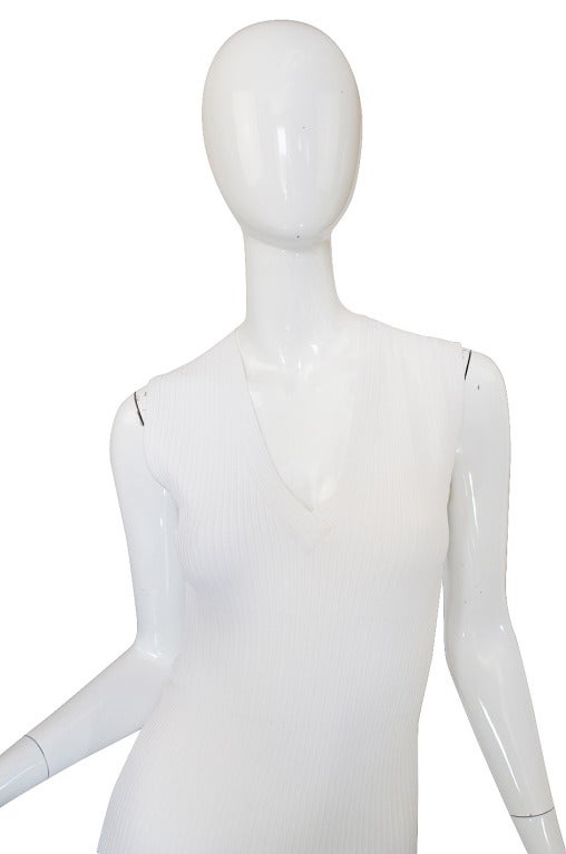 Women's Recent Azzedine Alaia White Skater Skirt Dress For Sale