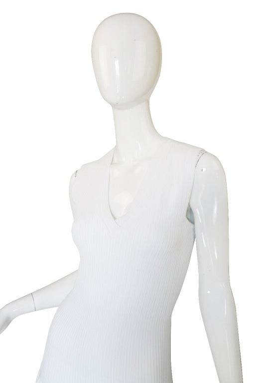 Recent Azzedine Alaia White Skater Skirt Dress For Sale 1